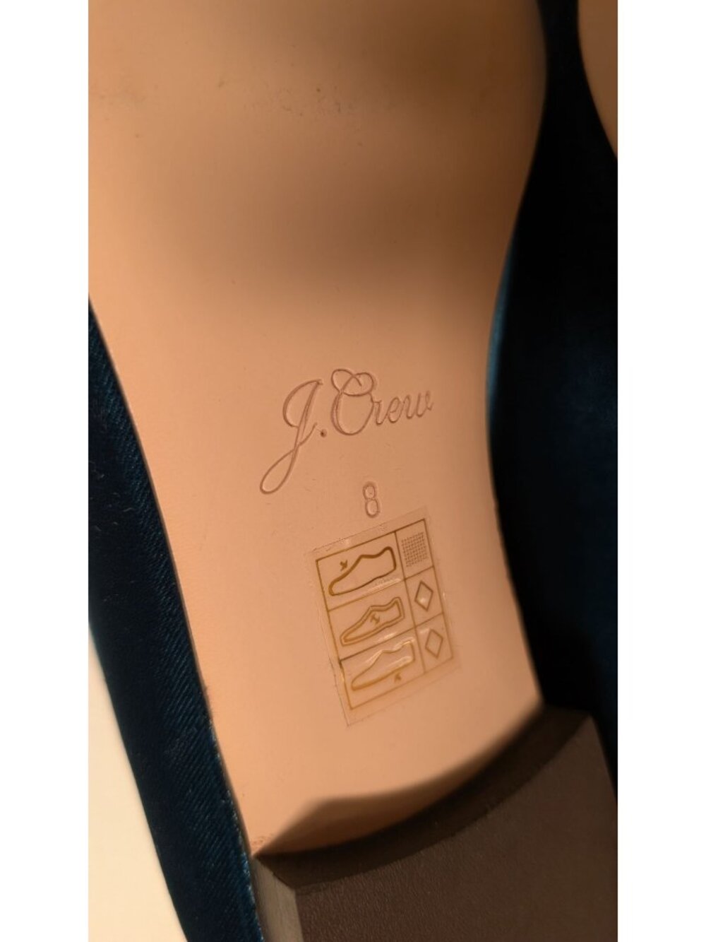 NEW J. Crew Convertible Smoking Slipper in Deep Sea, Women's Size 8/EU 38.5 - Picture 12 of 14